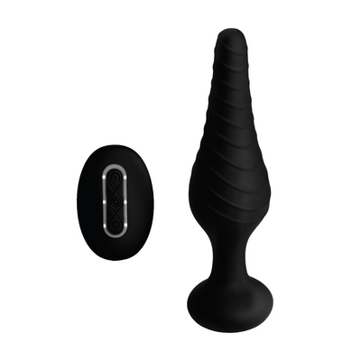 Silicone Vibrations-Anus-Stecker mit Fernbedienung