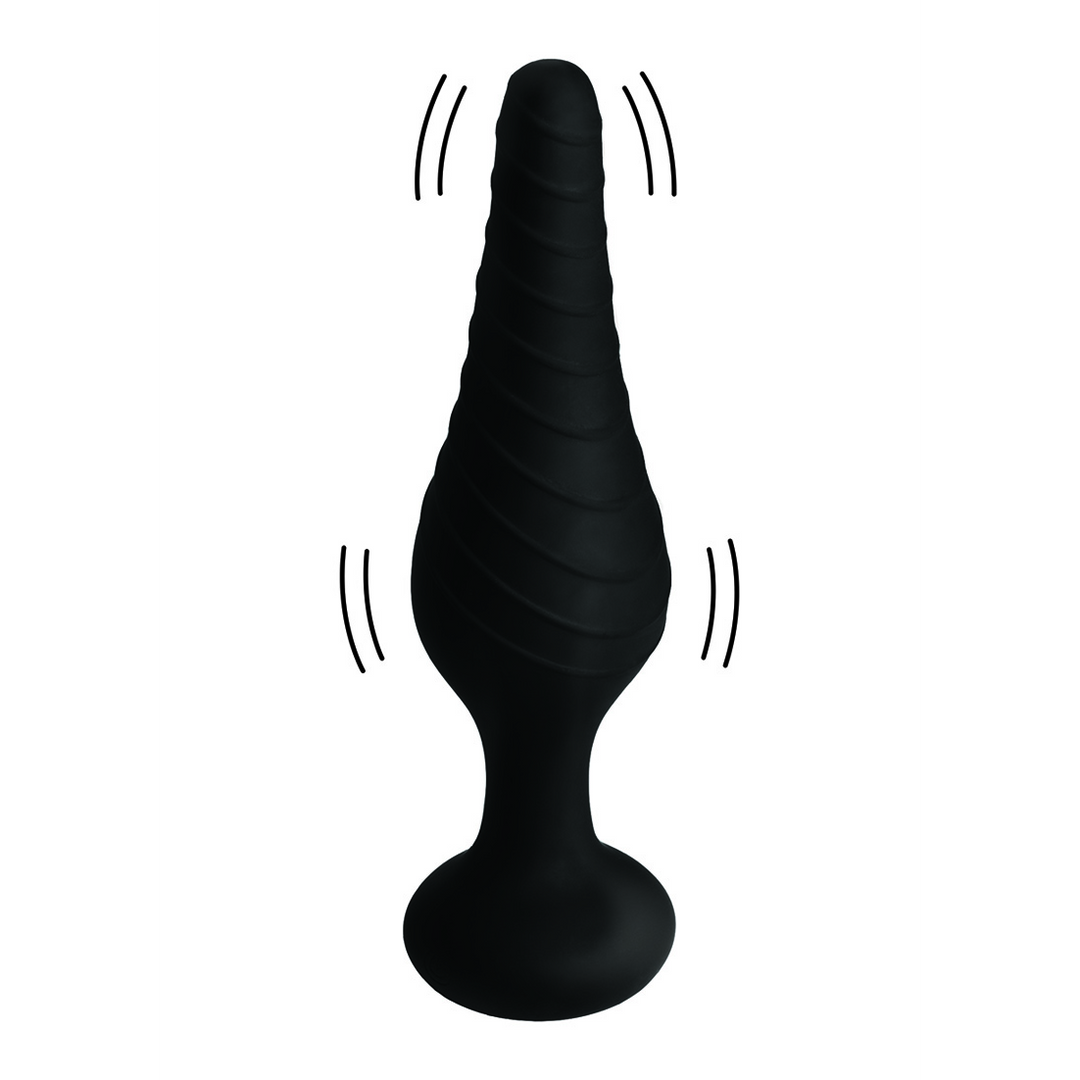 Silicone Vibrations-Anus-Stecker mit Fernbedienung