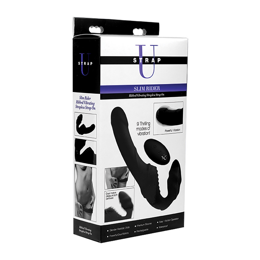 Pro Rider - Vibrating Silicone Strap-On ohne Riemen mit Fernbedienung
