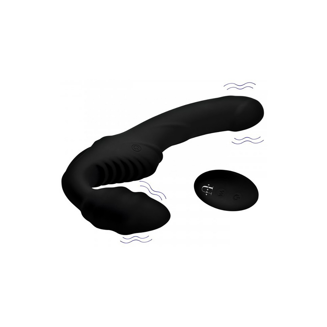 Pro Rider - Vibrating Silicone Strap-On ohne Riemen mit Fernbedienung