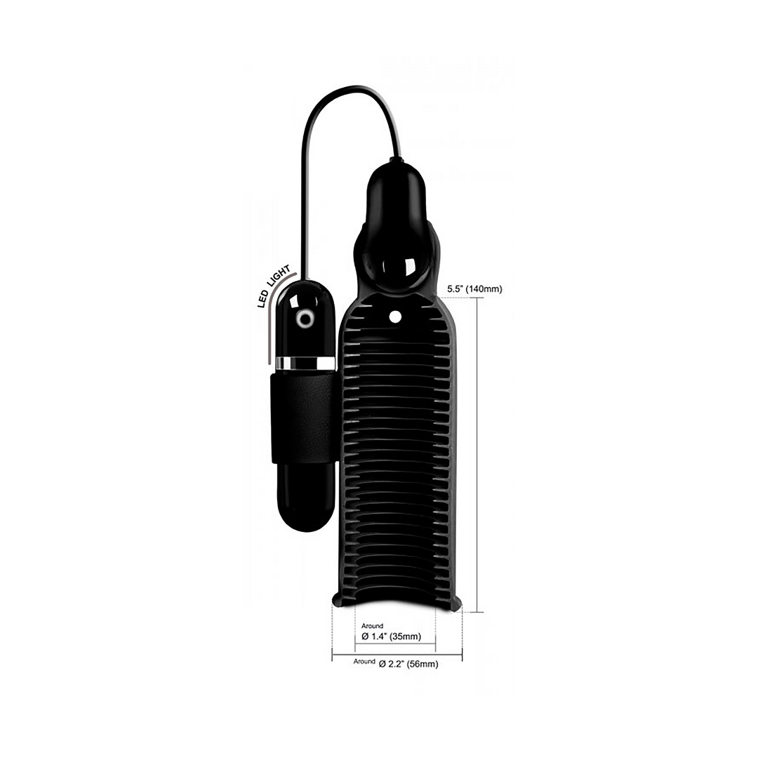 Blitzschlag - Silikon Stroker mit vibrierender Bullet