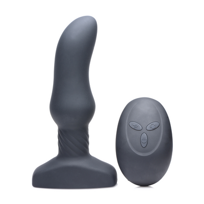 Slim M - Curved Rimming Plug mit Fernbedienung