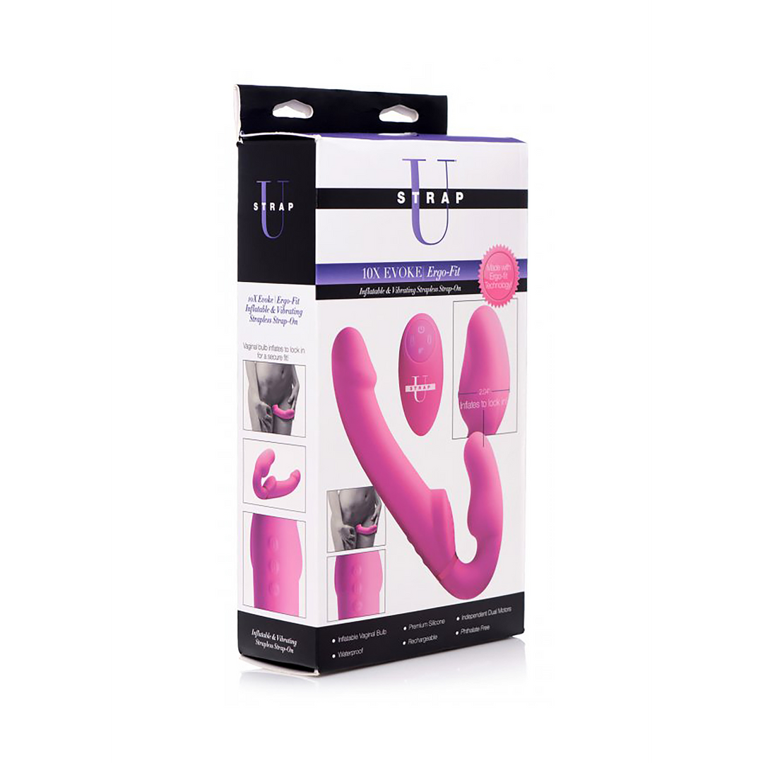 Evoke Ergo Fit - Strapless Strap-On mit Fernbedienung