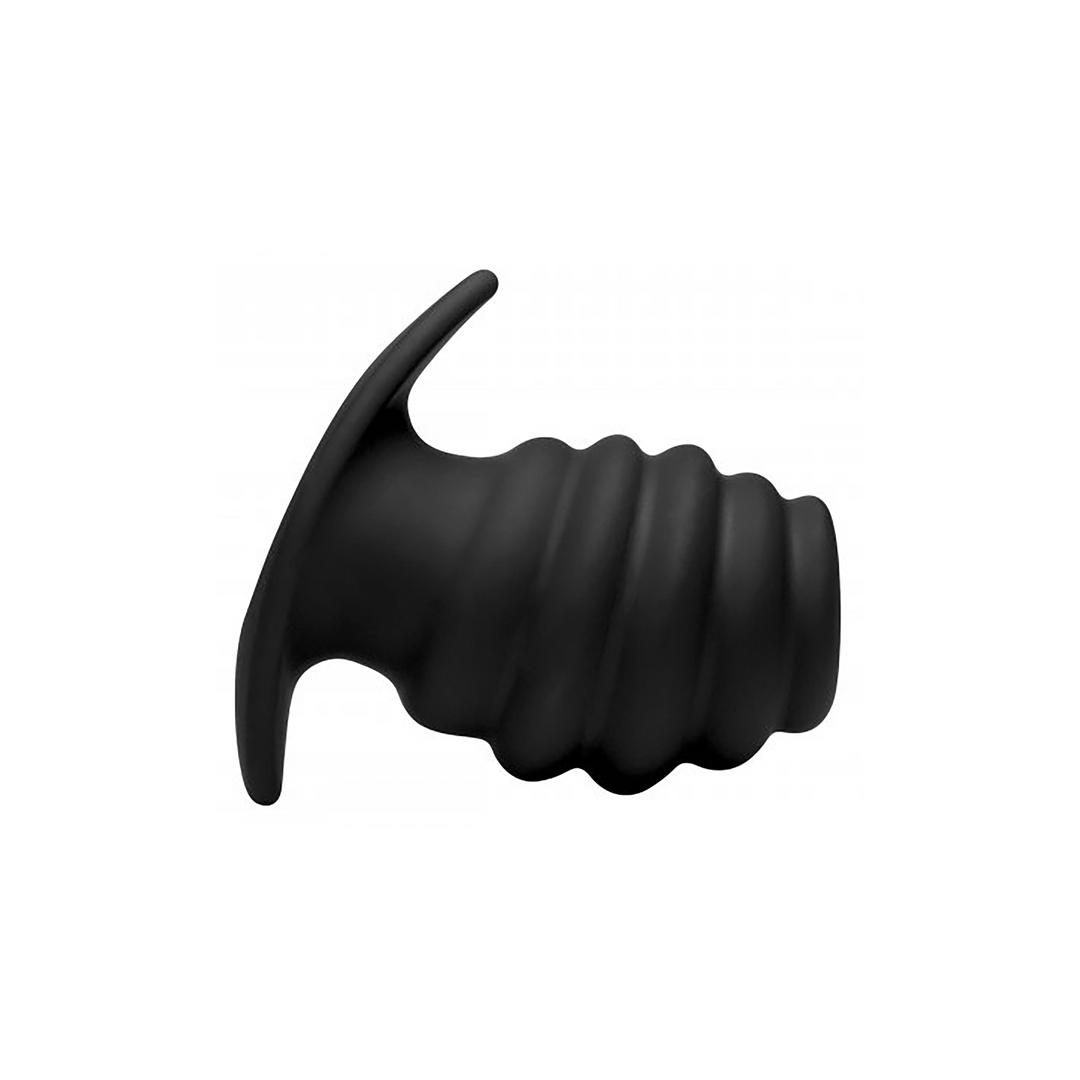 Hive Ass Tunnel - Silikon Gerippter Hohl Anal Plug - Groß