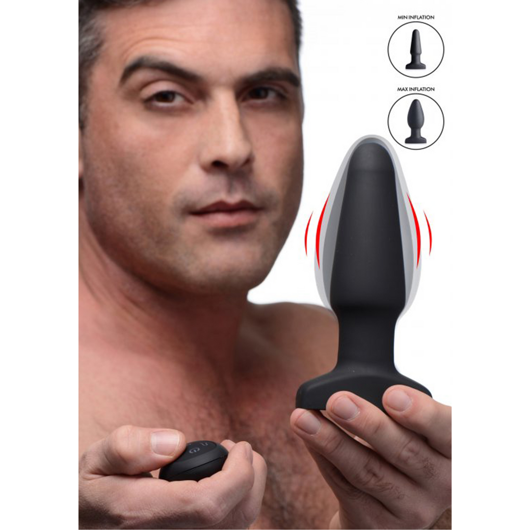 Aufblasbarer Vibrations-Silikon Butt Plug