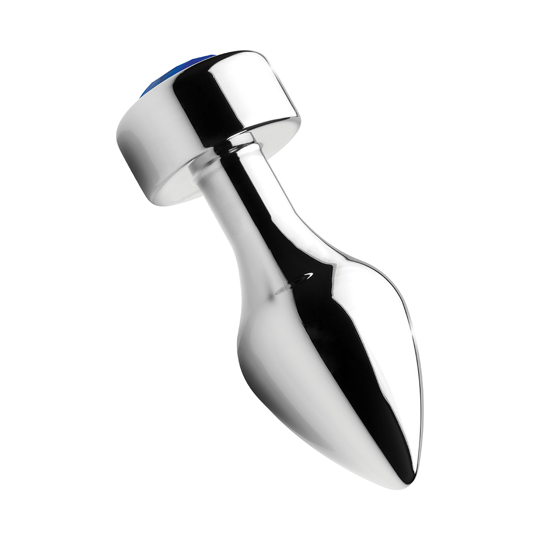 Blauer Edelstein - Gewichtigte Basis Aluminium Stecker - Mittel