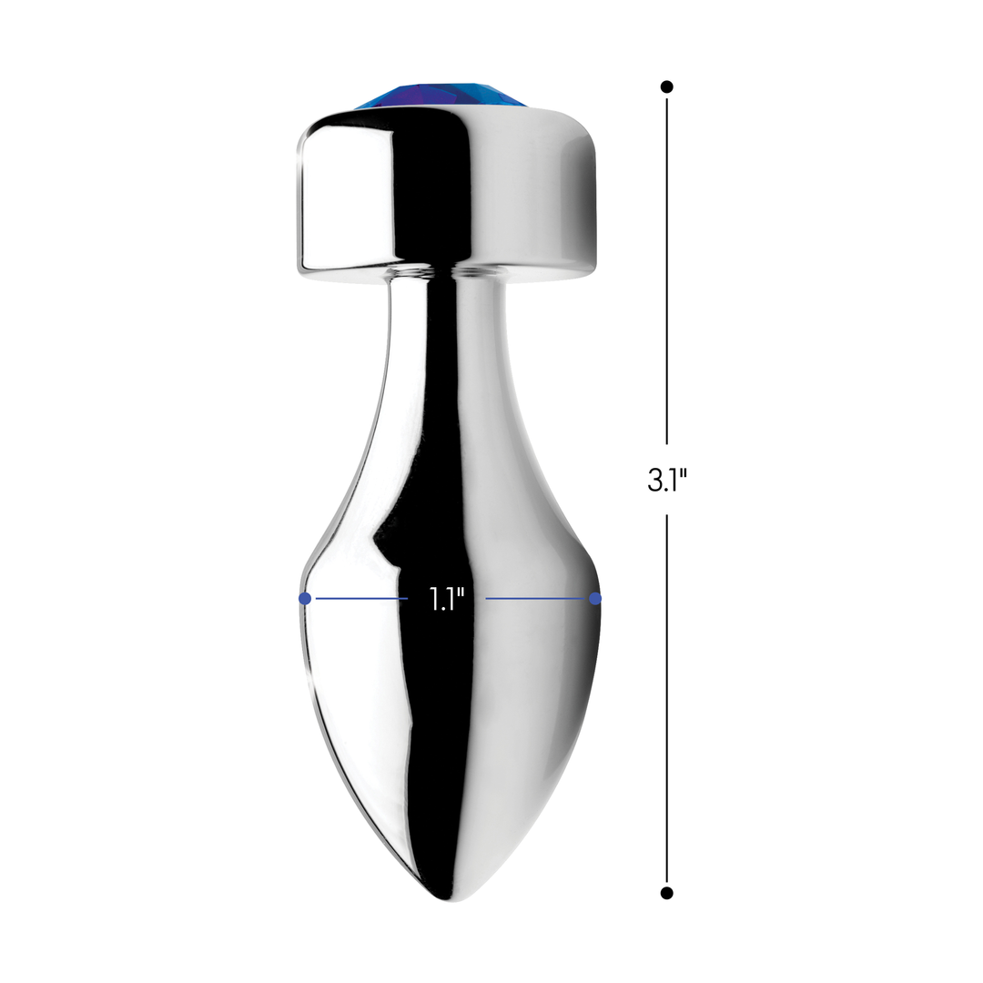 Blauer Edelstein - Gewichtsbase Aluminium Plug - Klein