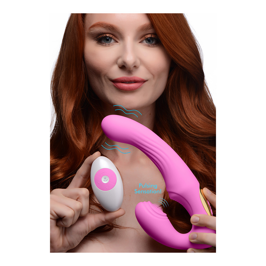 U-Pulse - Silikon pulsierender und vibrierender strapless Strap-On