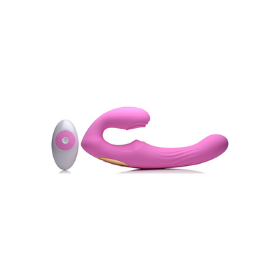 U-Pulse - Silikon pulsierender und vibrierender strapless Strap-On