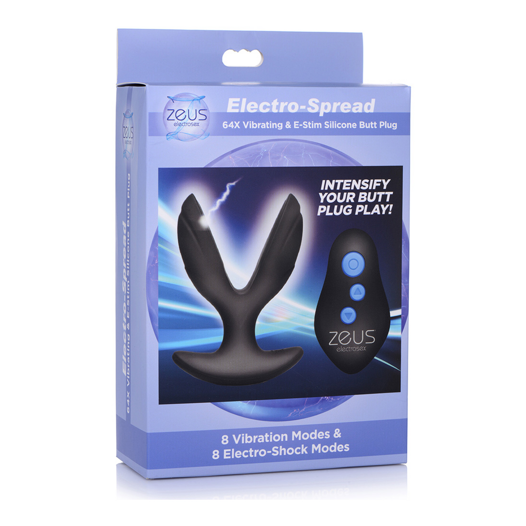 Elektro-Spread - Vibrating und E-Stim Silikon Butt Plug