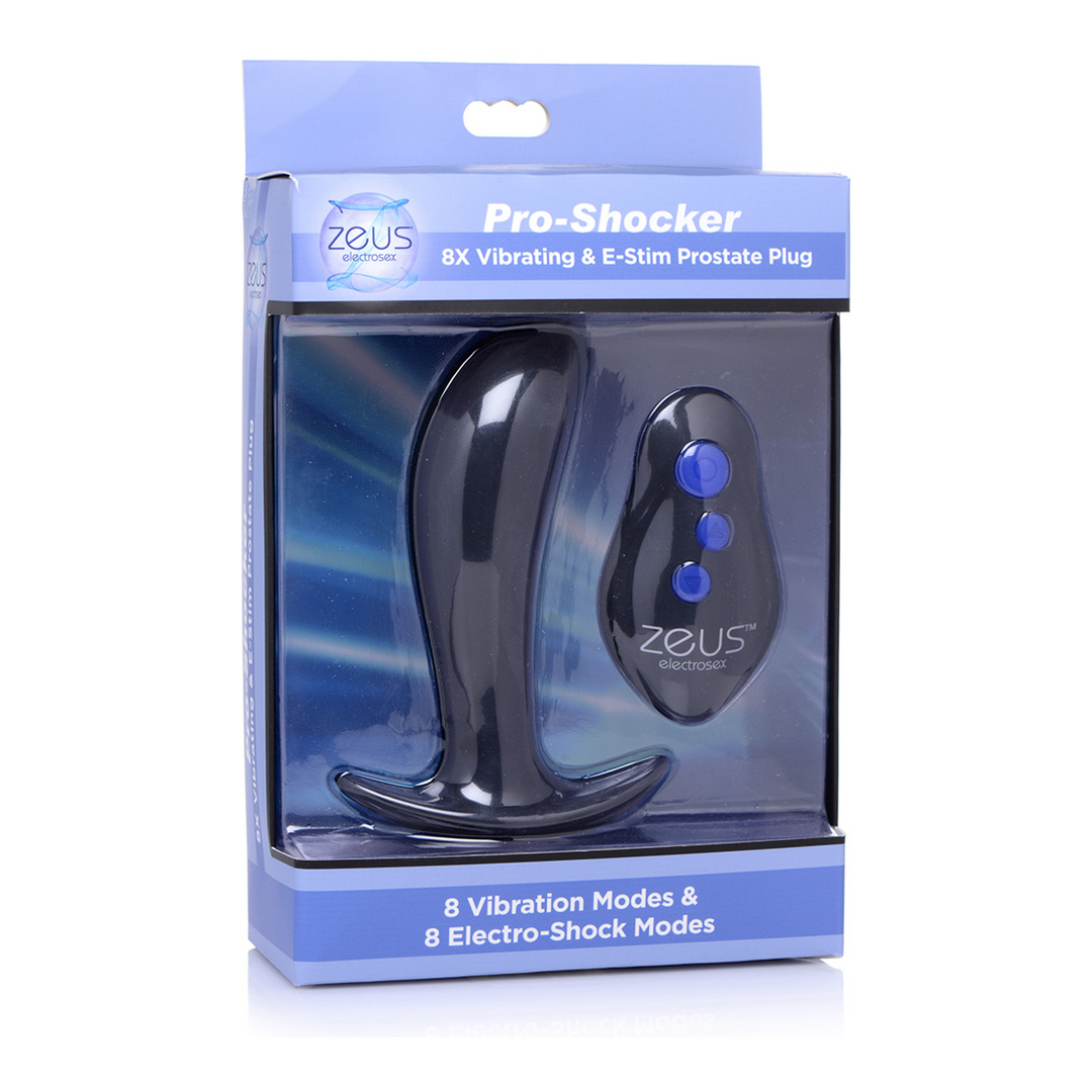 Pro-Shocker - Vibrierend und E-Stim Silikon Prostata Plug