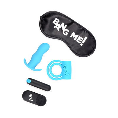 Duo Blast Kit - Cockring, Butt Plug, Bullet Vibrator und Augenbinde