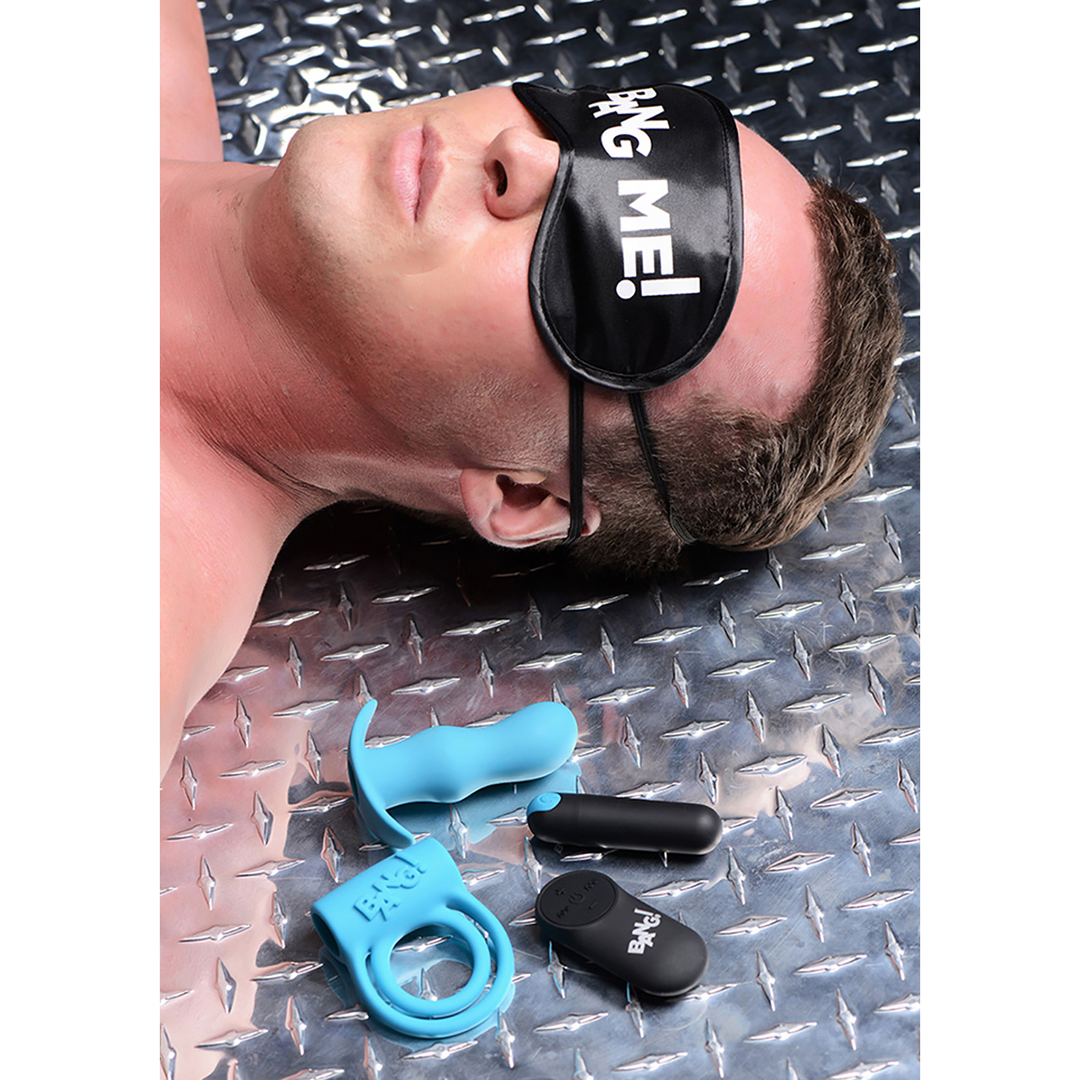 Duo Blast Kit - Cockring, Butt Plug, Bullet Vibrator und Augenbinde