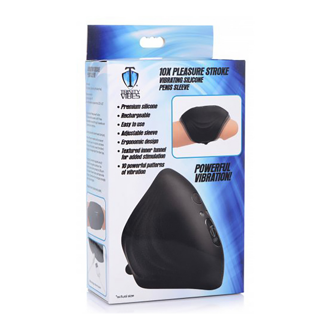 Vergnügungsstimulation - Vibrating Silikon Penis Sleeve