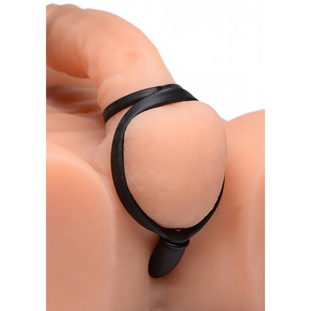 Aufblasbarer Silikon Analplug + Cock- und Ballring