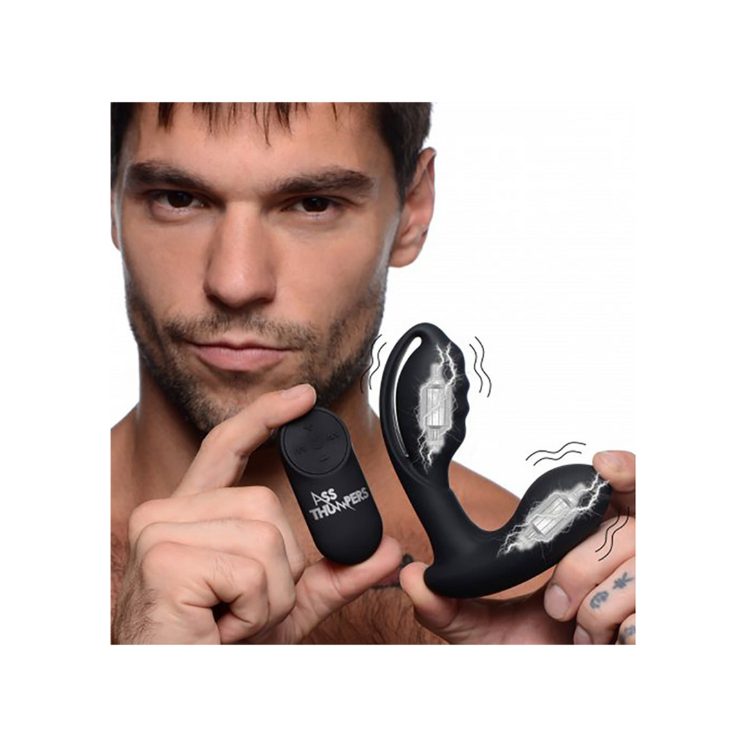 AT Power - Prostata Stimulator Hohl Prostata Stecker mit Fernbedienung und 7 Geschwindigkeiten
