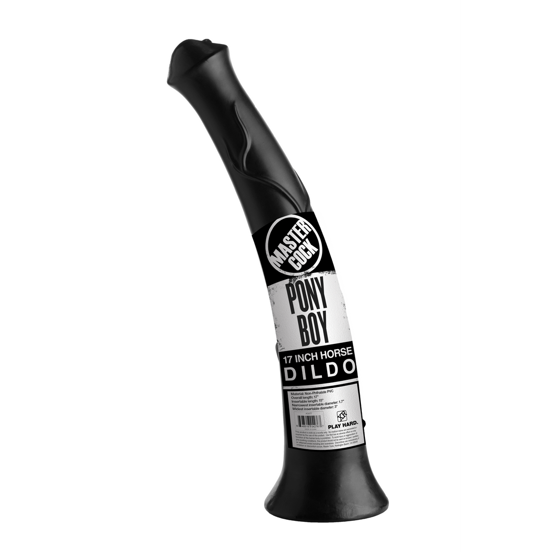 Pony Boy Horse Dildo - 17 Zoll - Schwarz
