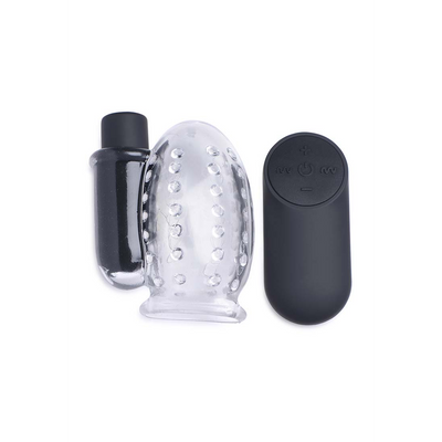 Wiederaufladbarer Penis Kopf Teaser mit Fernbedienung