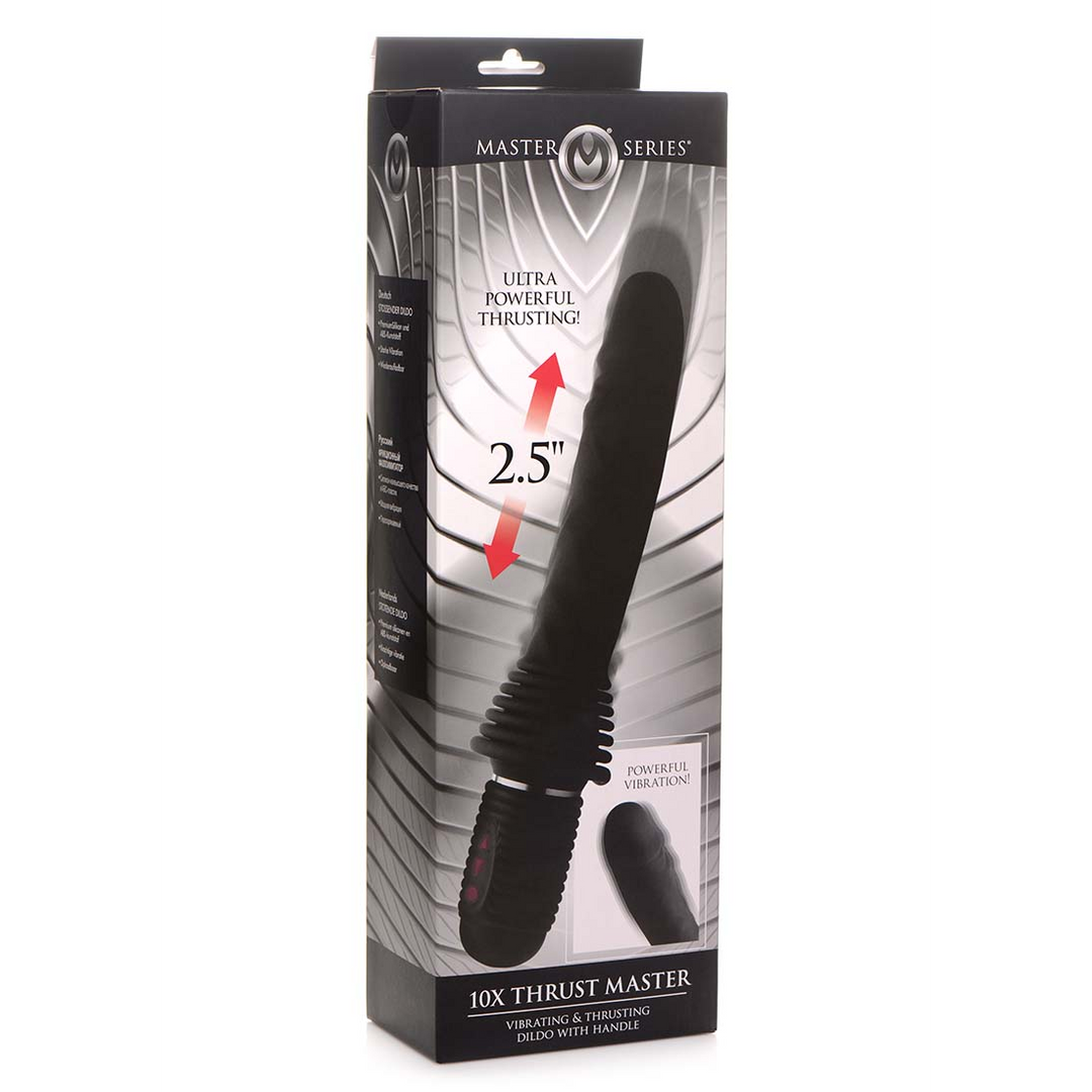 Thrust Master - Vibrations- und Stoß-Dildo mit Griff