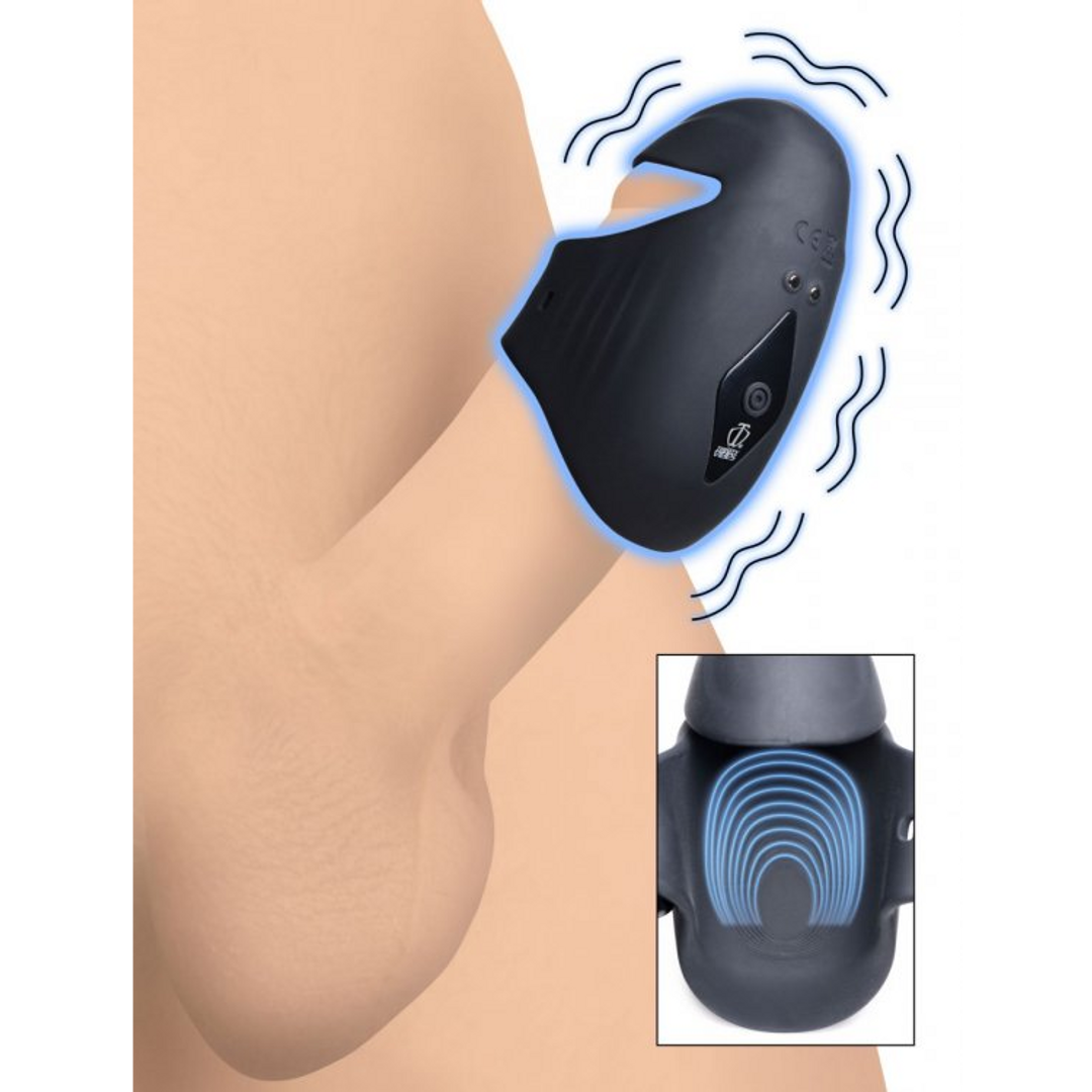 Vibrierende Silikon Penis Hülse