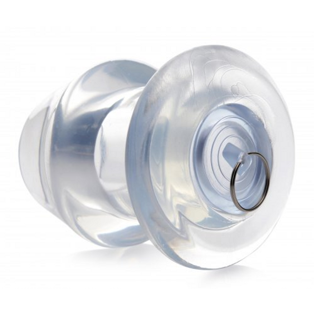 Ass Bung - Klarer Hohl-Analdilatator mit Plug - Extra Groß