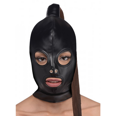 Bondage-Maske Pferdeschwanz