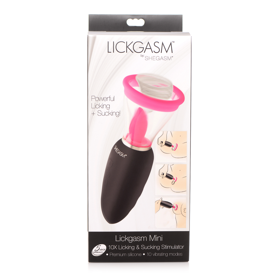 Lickgasm Mini - 10x Licking und Sucking Stimulator - Pink