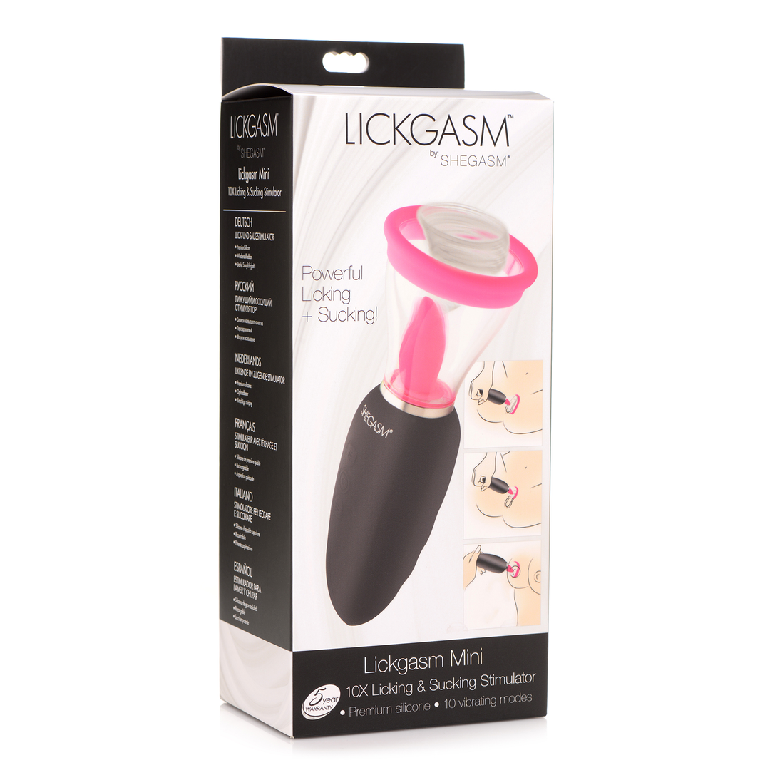 Lickgasm Mini - 10x Licking und Sucking Stimulator - Pink