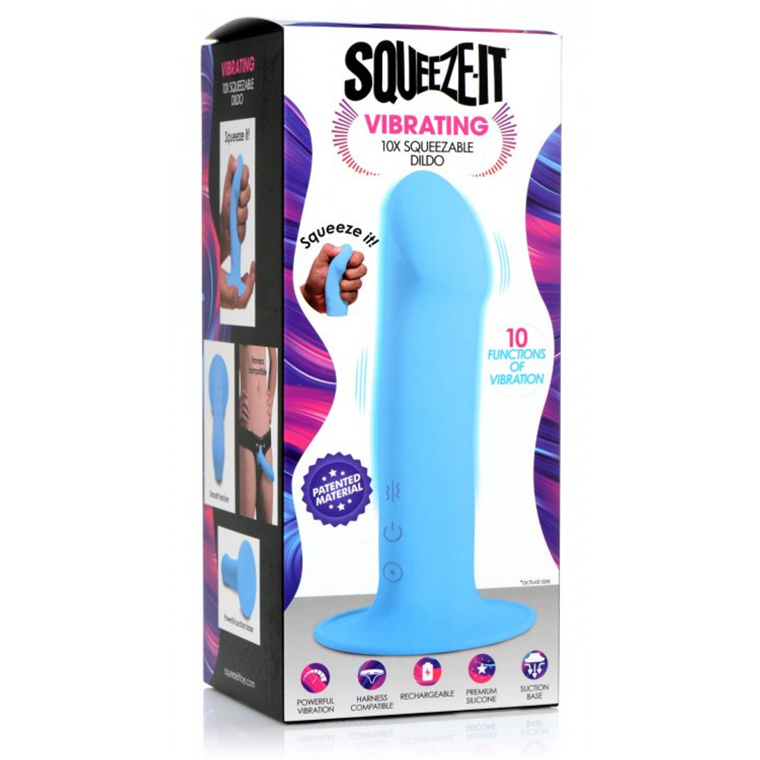 Quetschbarer Vibrator Dildo