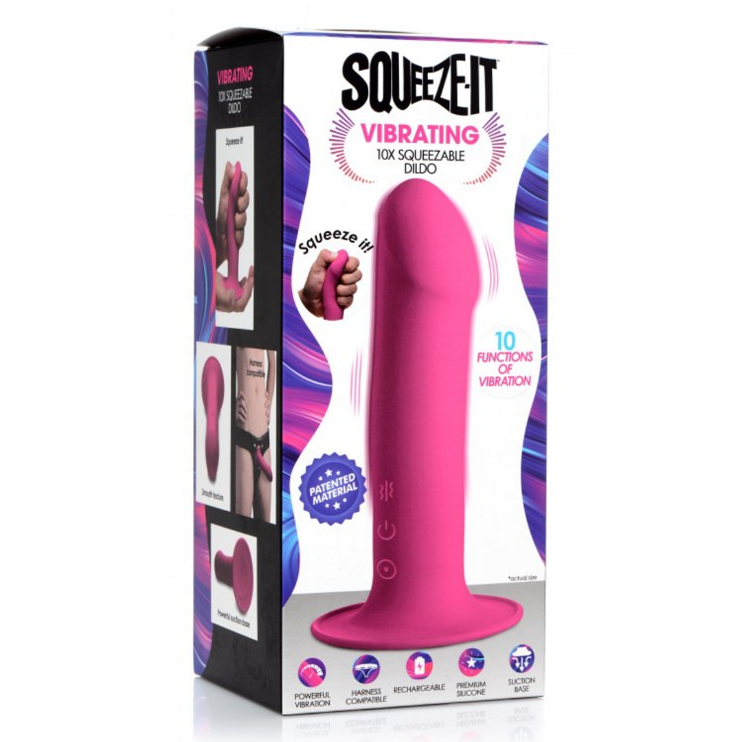 Quetschbarer Vibrator Dildo