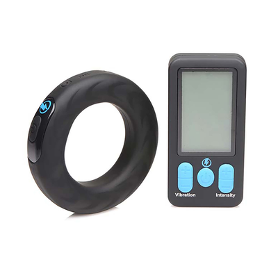 Vibrating und E-Stim Silikon Cockring + Fernbedienung
