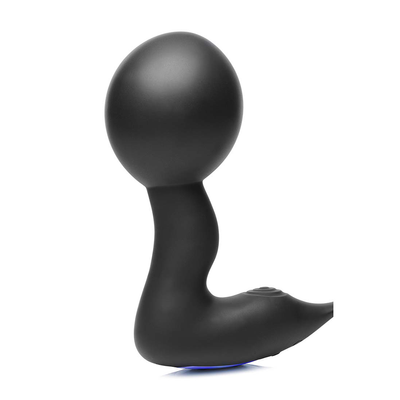 Aufblasbarer und vibrierender Prostata-Stecker + Penis- und Hodenring