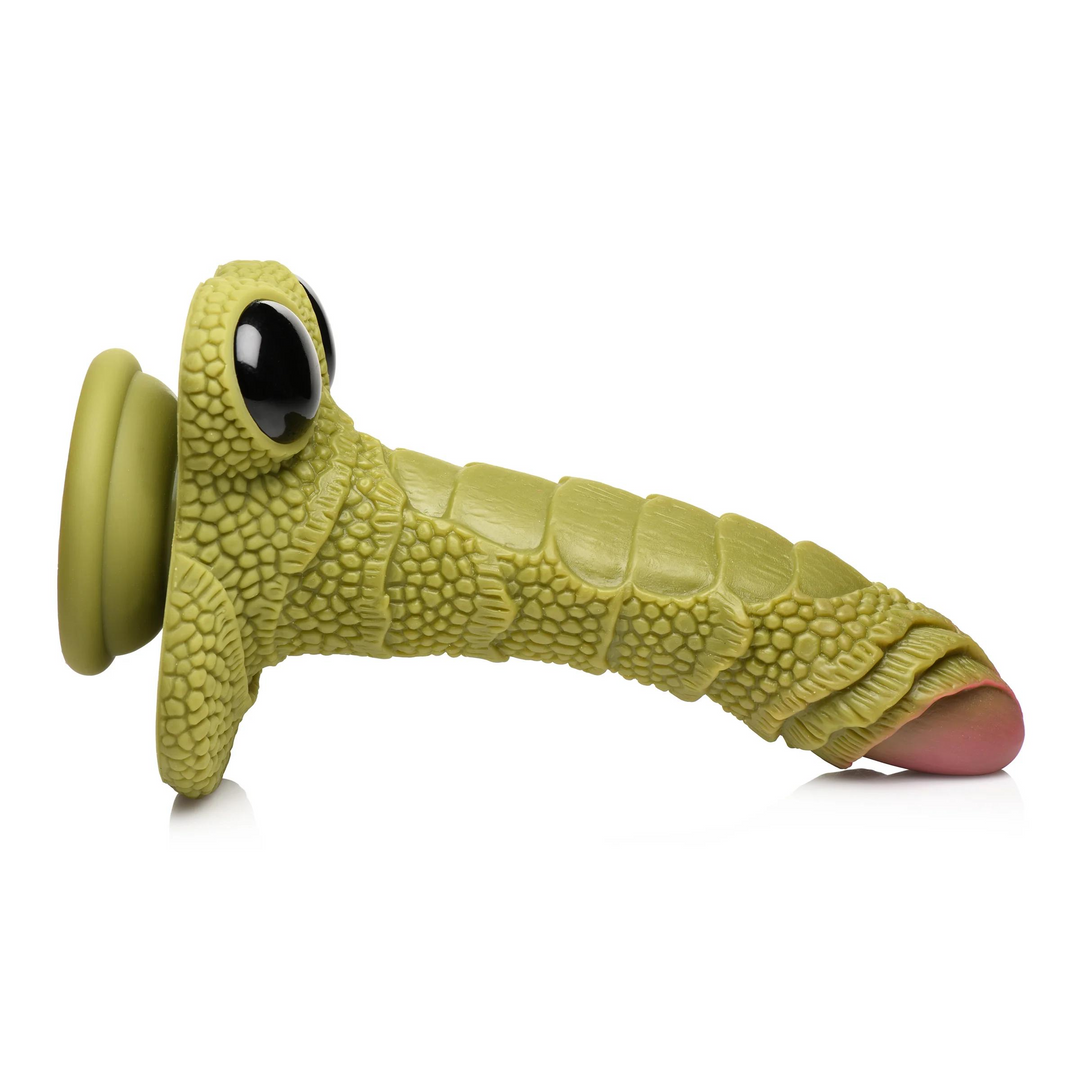 Sumpfmonster Schuppiger Silikon Dildo - Schwarz