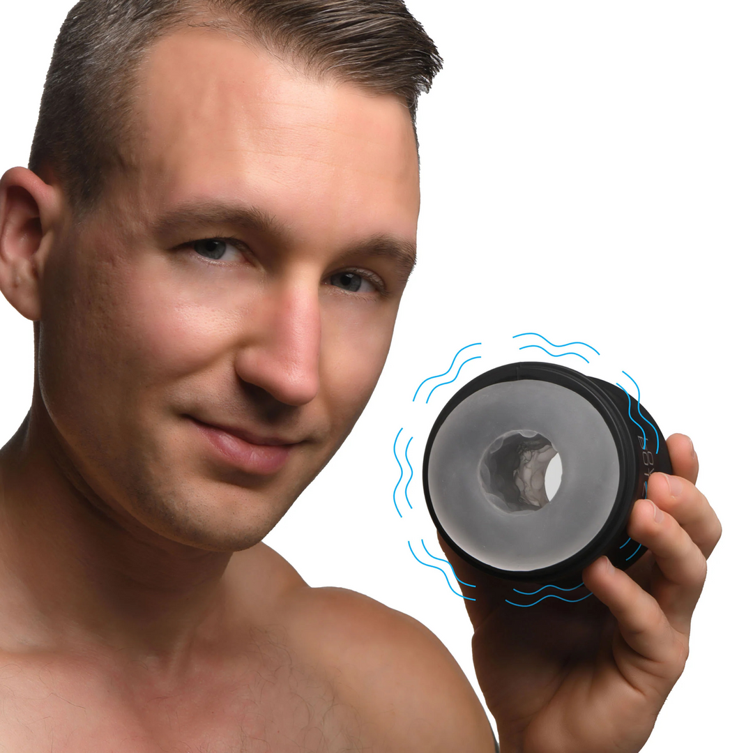 Cyber Stroke Vibrating Stroker - Schwarz