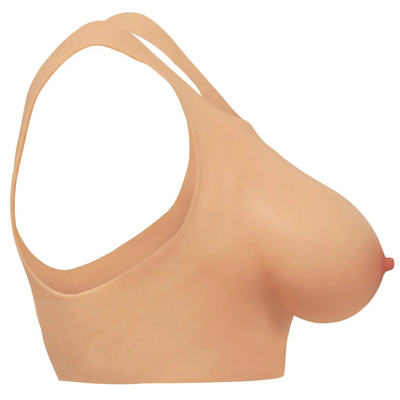 Perky Pair D-Cup Silikonbrüste - Fleisch