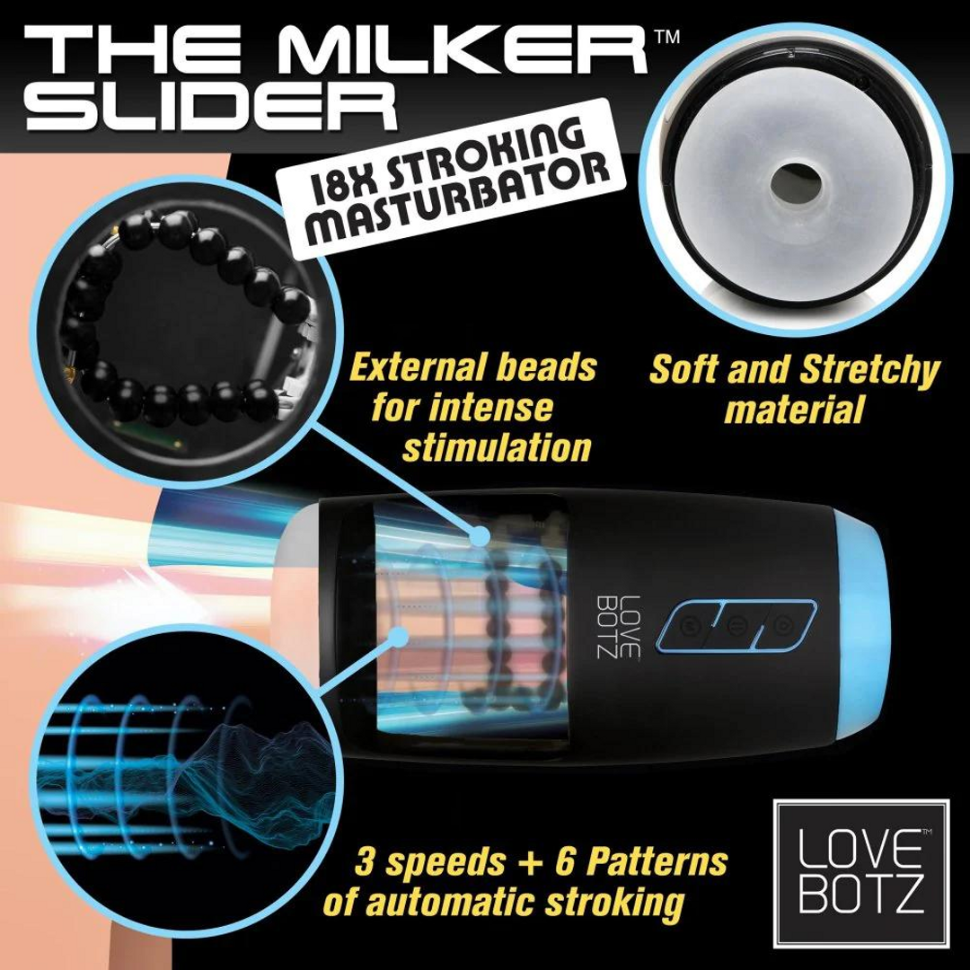 Der Milker Slider Stroking Masturbator - Schwarz