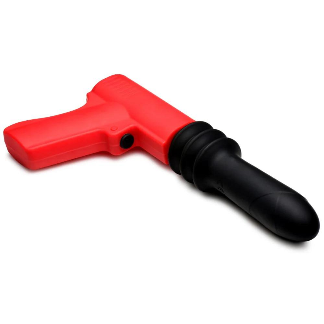 Thrusting Pistola Vibrator - Rot