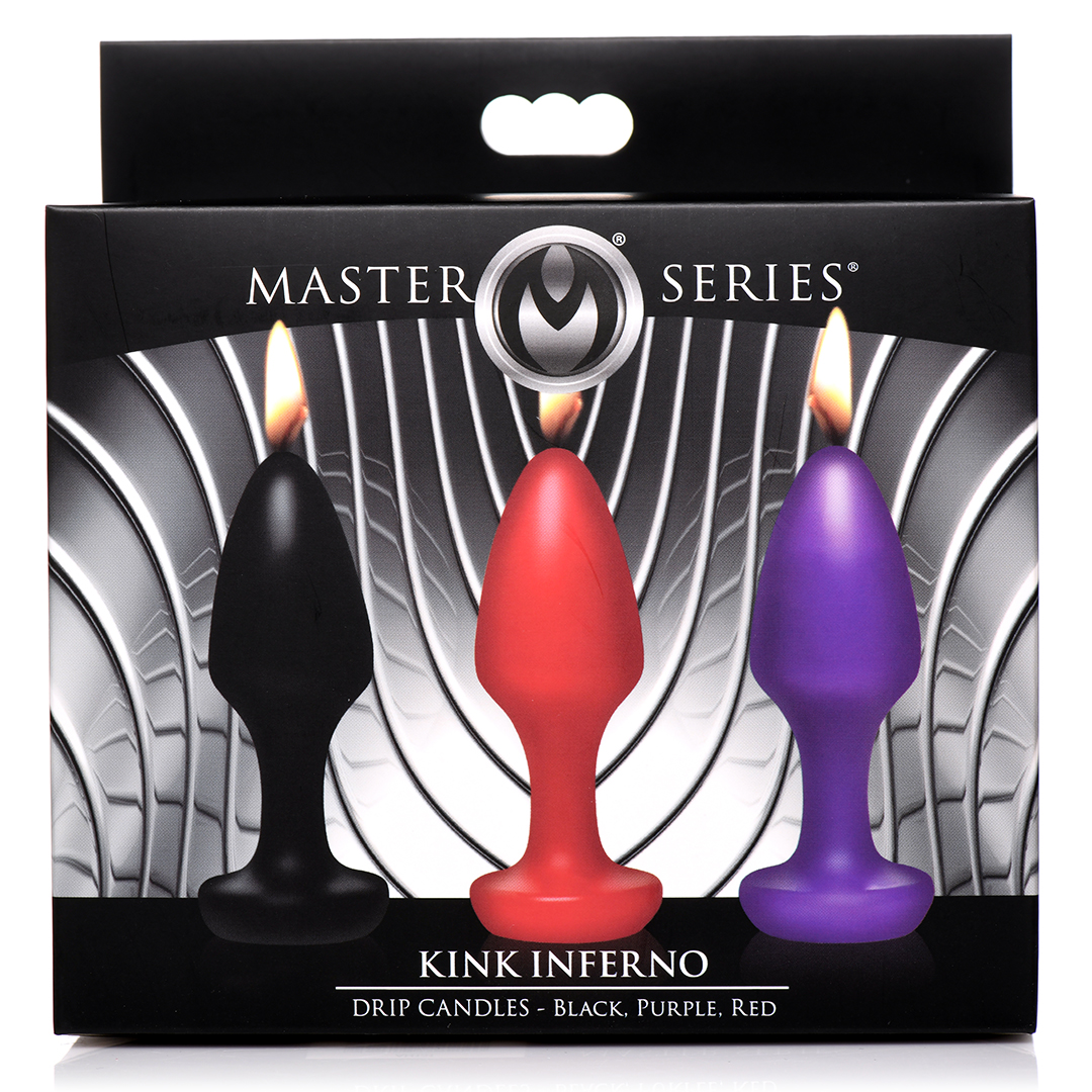 Kink Inferno - Tropfkerzen - Schwarz/Lila/Rot