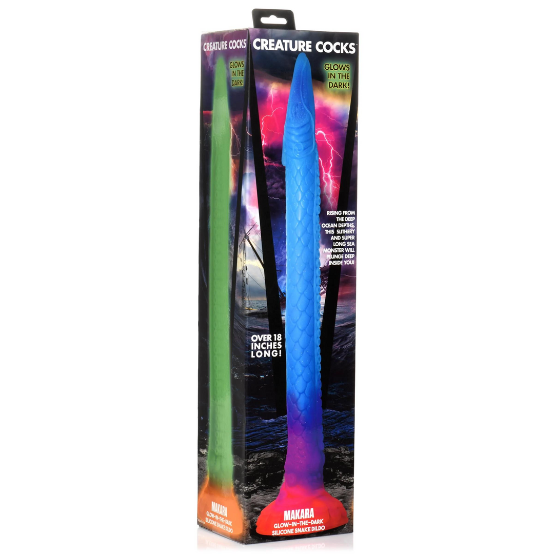 Makara - Leuchtet im Dunkeln - Silikon Schlange Dildo