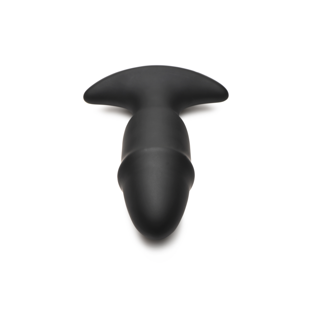 Butt Slider - Sliding Ring Silikon Missile Plug - Schwarz