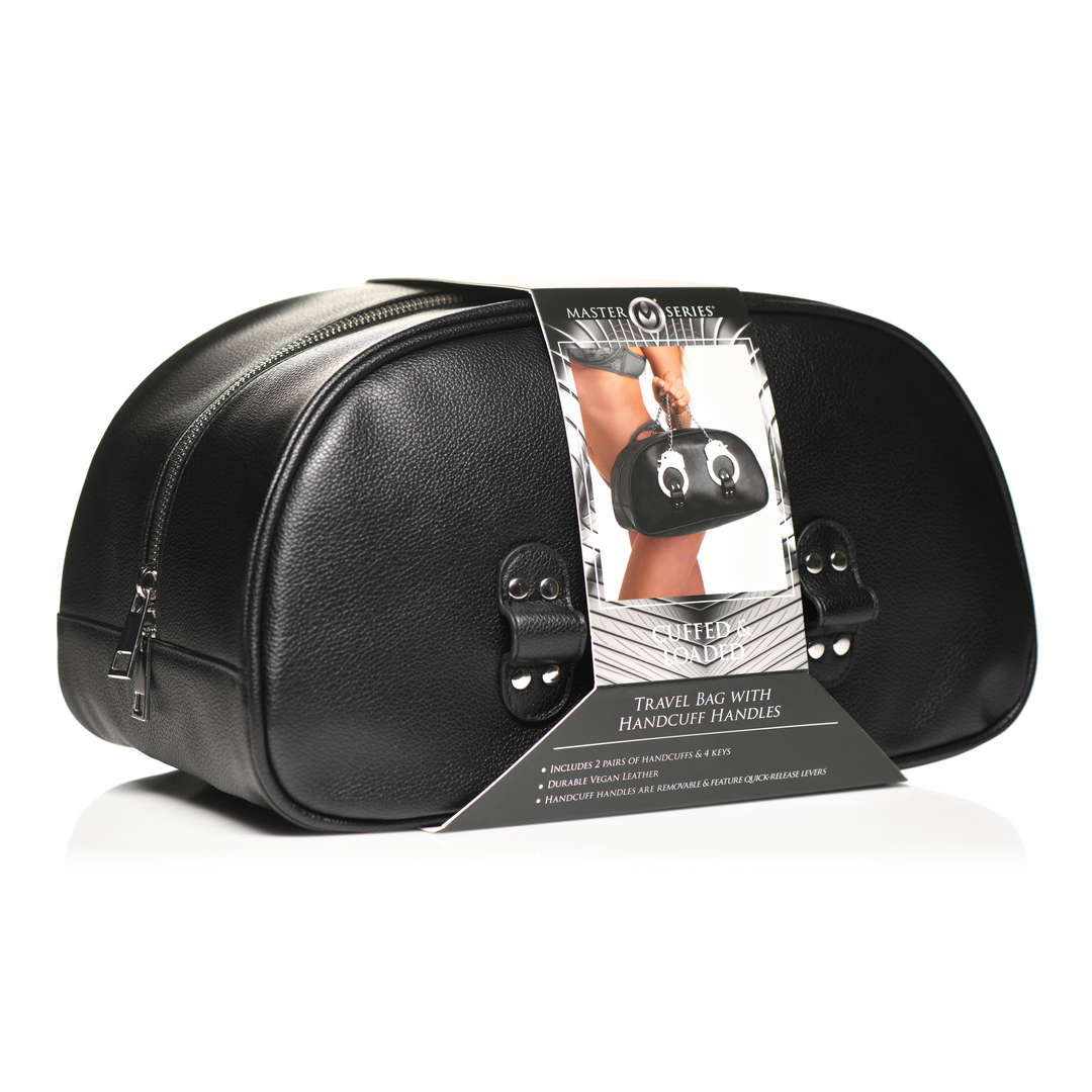 Handschellen Reise Tasche mit Handschellen Griffen - Schwarz