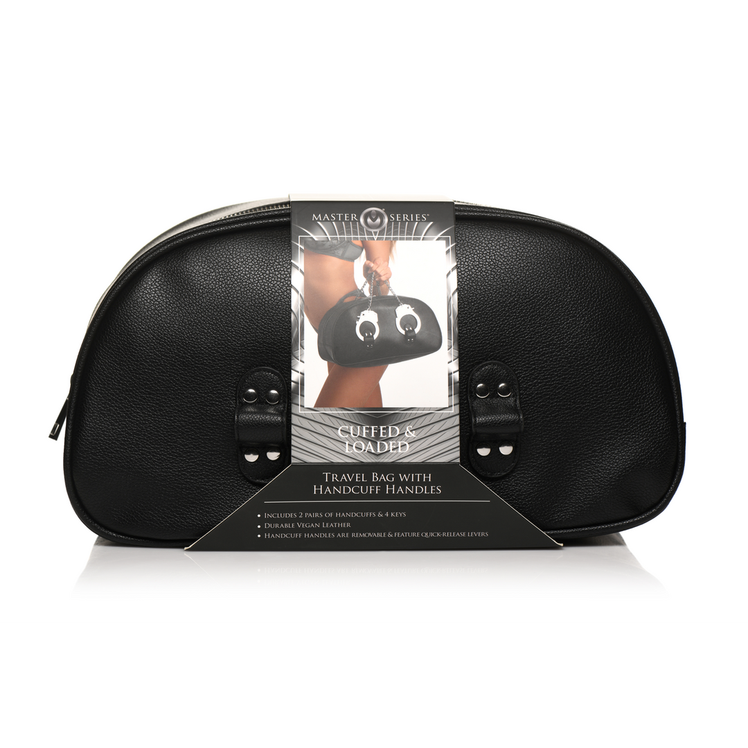 Handschellen Reise Tasche mit Handschellen Griffen - Schwarz