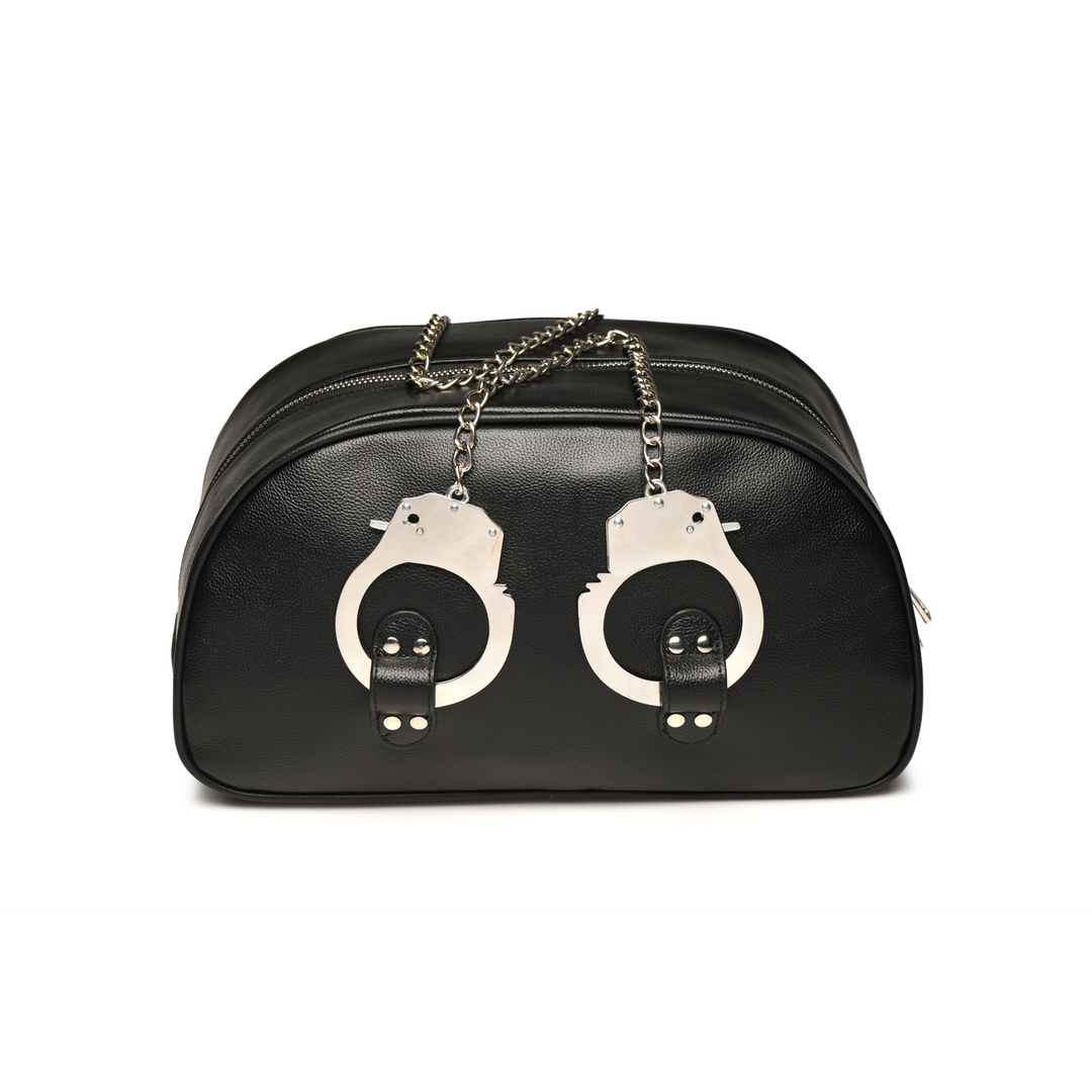 Handschellen Reise Tasche mit Handschellen Griffen - Schwarz