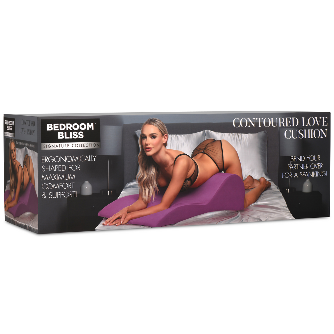 Konturiertes Love Cushion - Lila