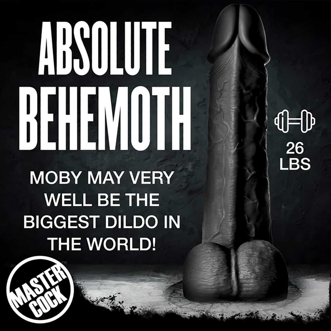 Moby Super Dildo - 2 Fuß / 60 cm - Schwarz