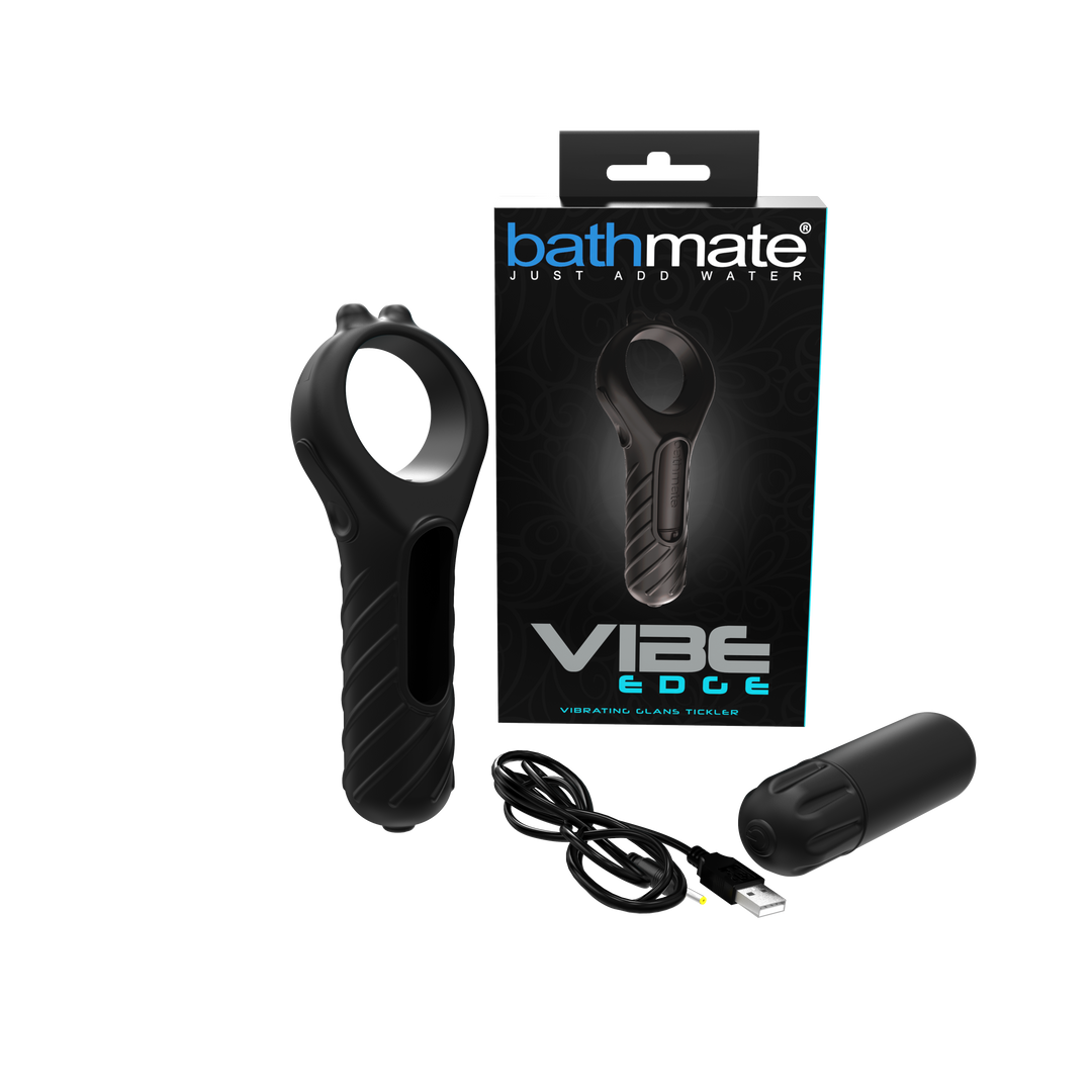 Vibe - Edge - Vibrating Cockring und Bullet - Schwarz
