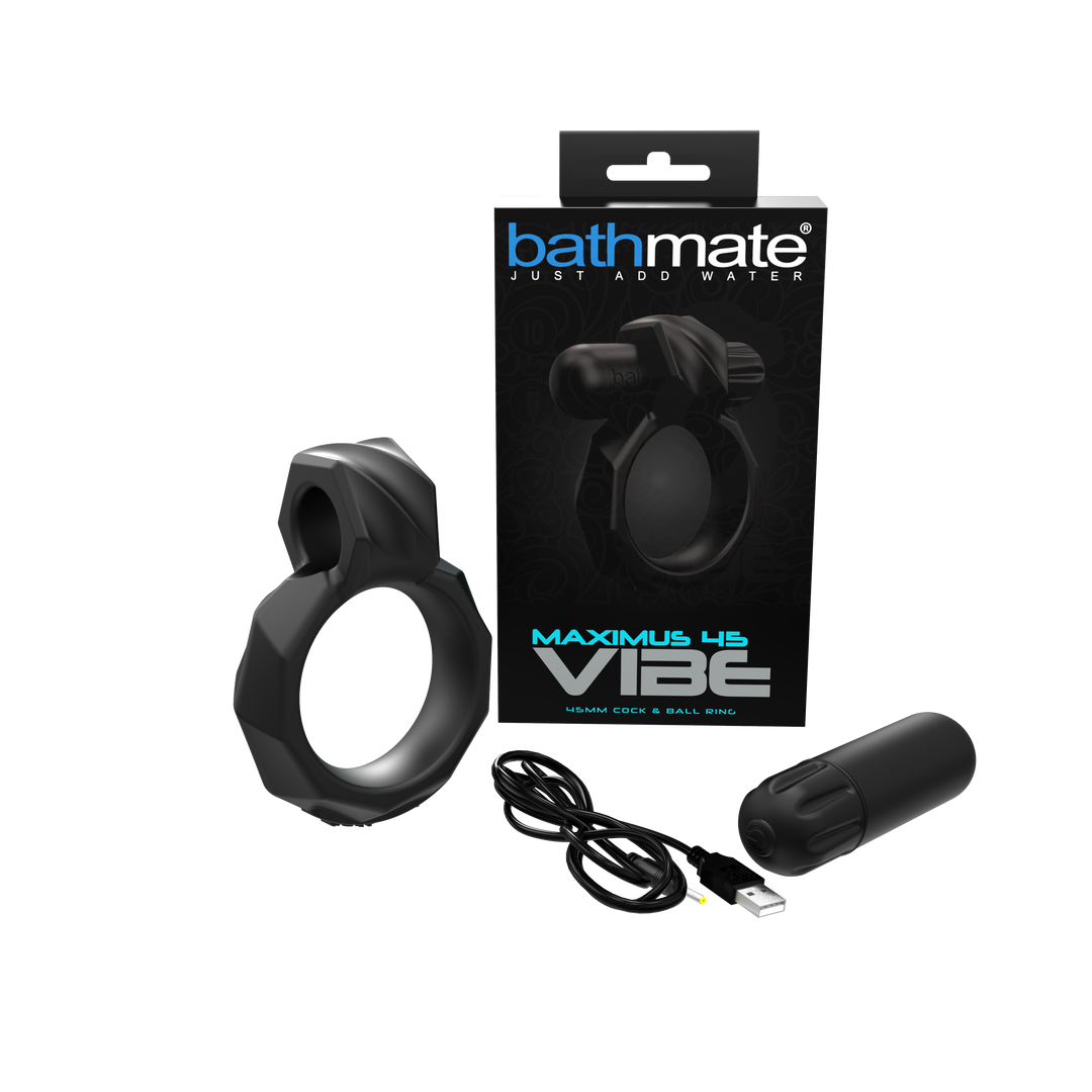 Vibe - Maximus 45 - Vibrationsballstrap und Cockring - 1,77 / 4,5 cm
