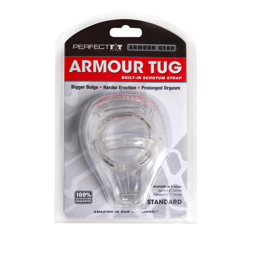 Rüstung Zug - Cockring mit Ball Strap