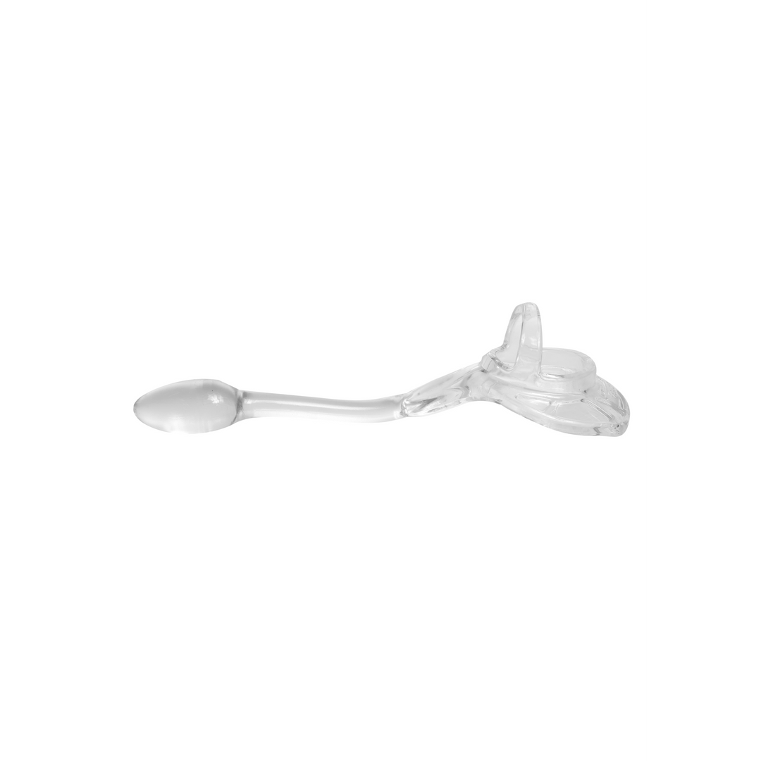 Rüstung Zugverschluss - Cockring mit Ballstrap und Butt Plug - Klein
