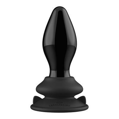 Dehnbarer - Glasvibrator mit Saugnapf